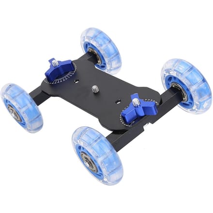 Mini Desktop 10KG Laadvermogen Rail Roller Track Slider Dolly Skater Auto voor DSLR Camera Camcorder gray