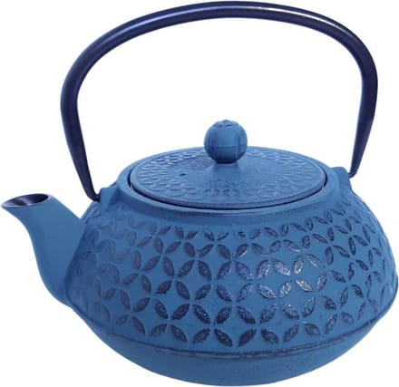 Theepot Bloem – Secret de Gourmet - 1L – Turquoise - Gietijzer