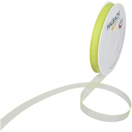 Organza lint, 10 mm - Groen