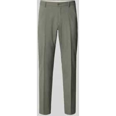 regular fit pantalon met viscose en met wol