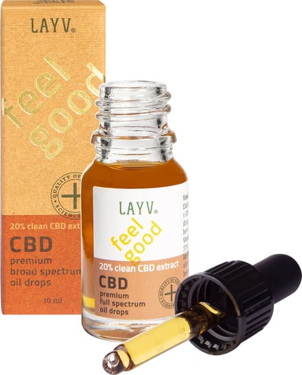 LAYV® 20% CBD - Olie Druppels - Natuurlijk Hennep Extract - Full Spectrum - Milde Smaak