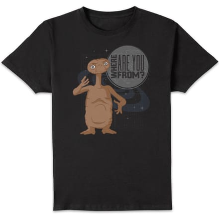 E.T. Where Are You From T-shirt - Zwart - L