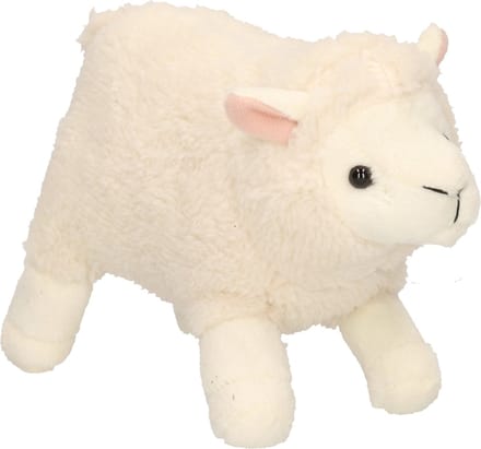 Cornelissen Pluche Schaap 19 cm - Boerderij dieren - Wit - Kraaloogjes