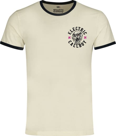 Electric Callboy Let's Do It Again - Ringer Shirt Heren T-shirt - gebroken wit - S