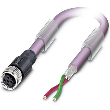 Phoenix Contact 1507324 Sensor/actuator dataconnector, geassembleerd M12 Aantal polen (sensoren): 2 Bus, recht 15.00 m 1 stuk(s)