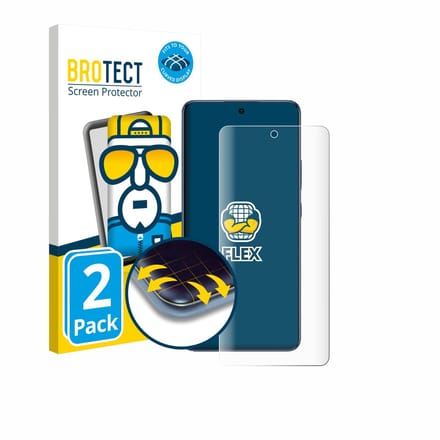 BROTECT - Screenprotector voor Oppo A6 GT - Folie Beschermfolie transparant volledig dekking - 2 Stuks