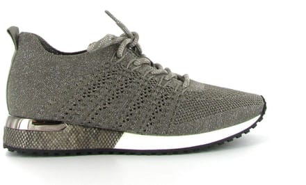 La Strada Sneaker Taupe Knitted - Damesschoenen - Maat - 39