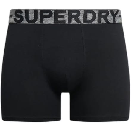 Superdry BOXER TRIPLE PACK Heren Onderbroek - Raven Black Marl