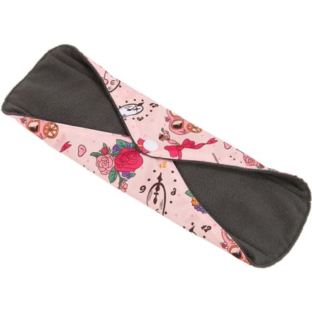 2 Stuks Bamboe Houtskool Doek Maandverband Herbruikbaar Wasbaar Houtskool Bamboe Mama DoekM14 white