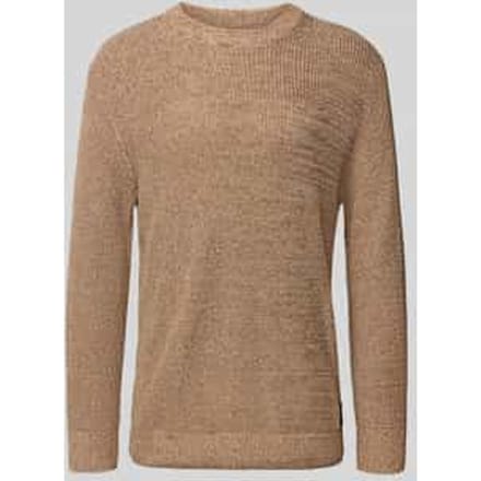 Relaxed fit gebreide pullover van katoenmix