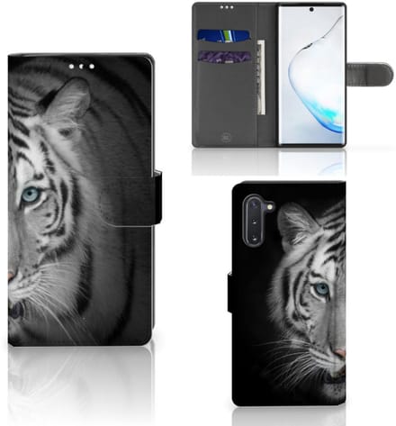Samsung Galaxy Note 10 Telefoonhoesje met Pasjes Tijger