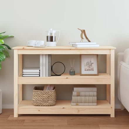 vidaXL - Wandtafel - 110x40x74 - cm - massief - grenenhout