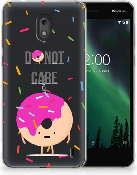 Nokia 2 Siliconen Case Donut Roze
