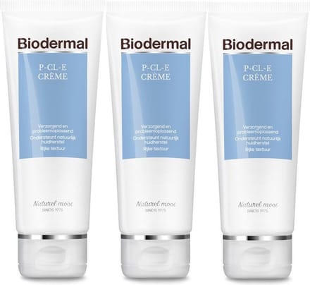 Biodermal P-CL-E Crème Tube - Dagcrème - 3 x 100 ml