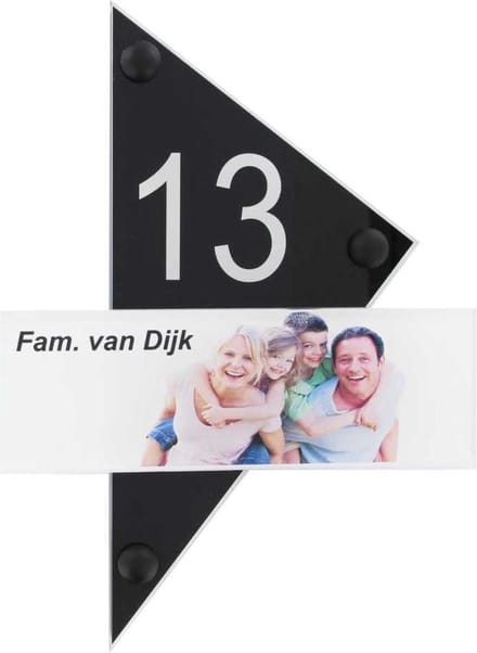 Plexiglas naambord 150 x 204 mm