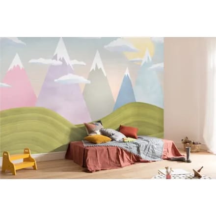 Fotobehang Hilltops - Meerkleurig - 2,80m X 400cm