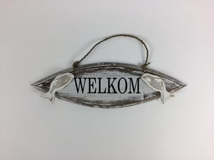 Surfplank 11x36 cm Welkom