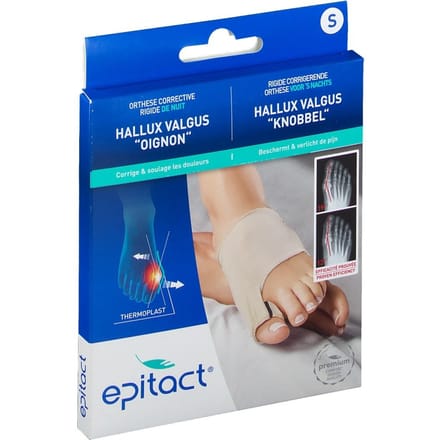Epitact® Rigide Corrigerende Hallux Valgus 'Knobbel' Orthese voor de Nacht Small 1 Verband(en)