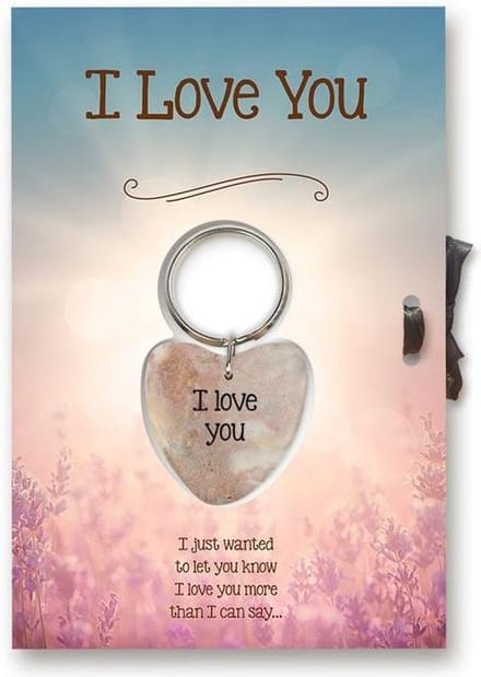 Gelukshart Sleutelhanger  Giftcard I love You