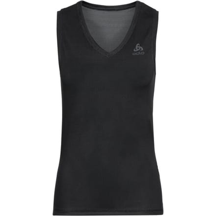 ODLO BL TOP V-neck Singlet ACTIVE F-DRY LIGHT - black - Vrouwen - Maat M
