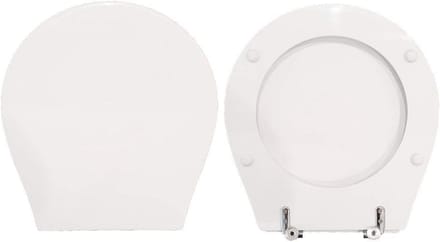 Hout Gecoate Toiletzitting met Polyesterhars Coating Wit