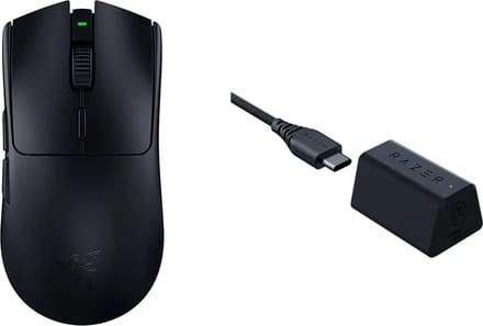 Razer DeathAdder V3 Pro - Draadloze Gaming Muis - Hyperpolling Dongle - Ultra Licht - 30.000 DPI - Zwart