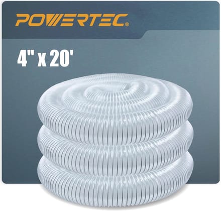 Doorzichtige PVC stofafname slang 4 inch x 6 meter