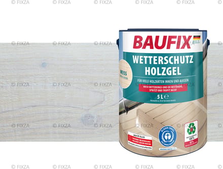 BAUFIX Houtbeschermende Gel- Beits wit 5 Liter