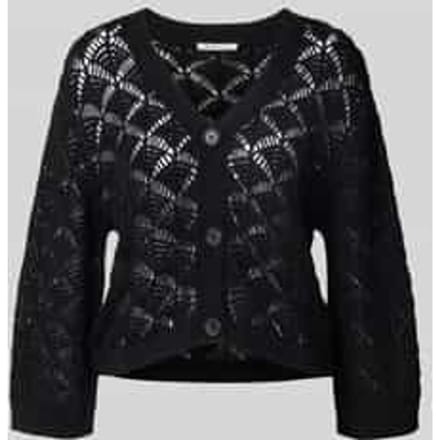 Relaxed fit gebreid jack van katoenmix