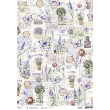 Motief strozijde "Morning Provence - Purple Fields"