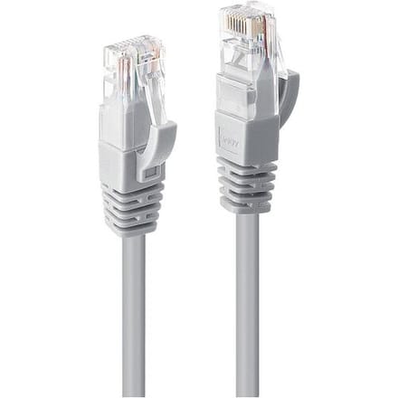 LINDY 48010 RJ45 Netwerkkabel, patchkabel CAT 6 U/UTP 30.00 m Grijs Onafgeschermd 1 stuk(s)