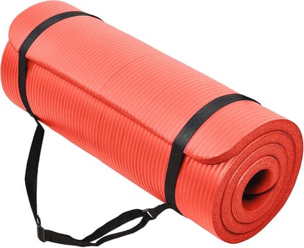 Multifunctionele Extra Dikke 1 Inch Oefening Yogamat met Draagriem - 180 x 60 cm