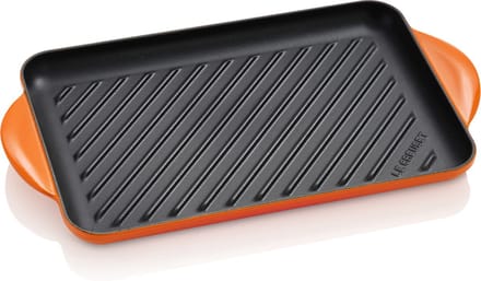 Le Creuset Grillplaat Tradition Oranjerood 32 x 22cm