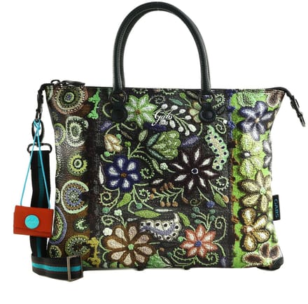 Gabs schoudertas handtas G3 Plus Shoulderbag Ricamo Fiore Verde veelkleurig