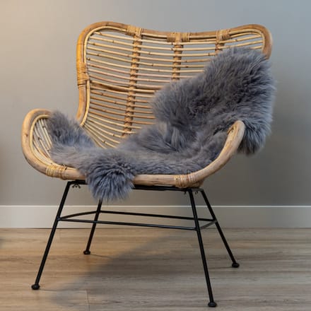 WOOOL Schapenvacht - Australisch Grijs M (100x60cm) 100% Echt - Vloerkleed - ECO+