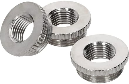 3 stuks Kalitec D6720163 gekartelde verloopstukken M20/M16 messing