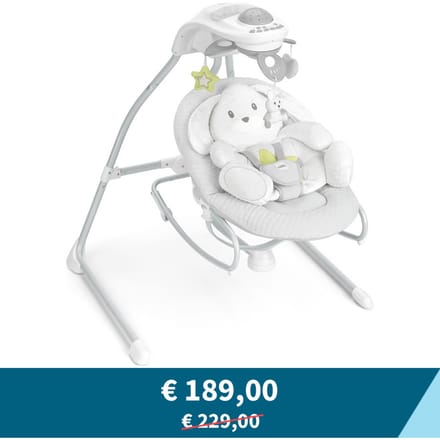 Tweedekans - Cam Babyschommel & Wipstoel Gironanna Evo Rabbit