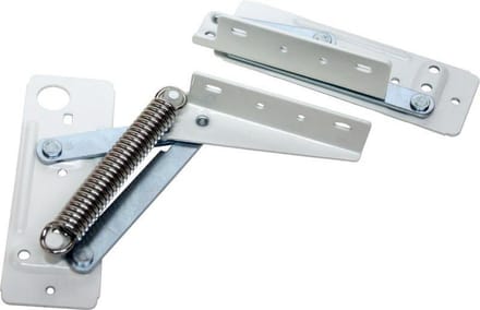 I-FIX bovenklepschaar met veer / complete set | WIT GELAKT