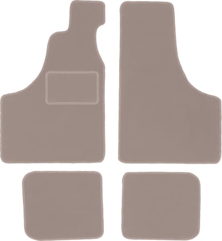 Beige velours matten voor: Fiat 126P n.v.t. (1973-2001)