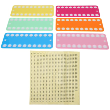 12 Stuks Kruissteek Draad Organizer Kleur Plastic 20 Gaten Floss Klos Opwindplaat blue