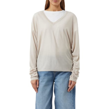 Comma  Pullover Grey-light Größe: S | Longsleeves Outlet | Damen | Grau