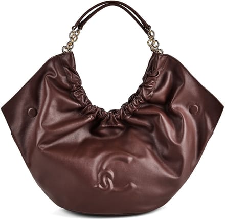 COCCINELLE Leren handtas schoudertas Smash Handbag Smooth Leather Berry donkerpaars