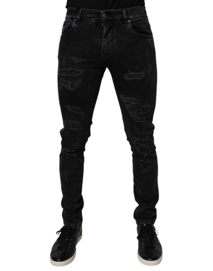 Slim Fit Versleten Jeans