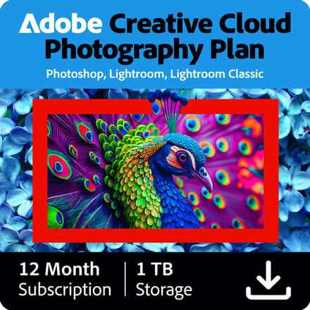 Adobe Creative Cloud Photography Plan 1 TB 1 Jaar