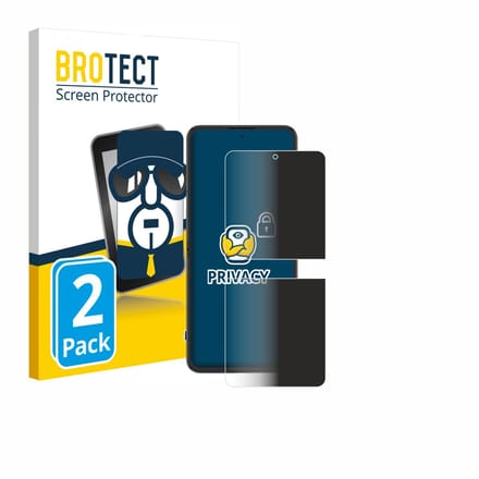BROTECT - privacy screenprotector voor ZTE Nubia Flip 2 - Folie Beschermfolie Blauwlichtfilter 2 Stuks