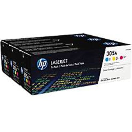HP 305A - Tonercartridge - Origineel - Standaard Capaciteit - 3 pack - Cyaan/Magenta/Geel