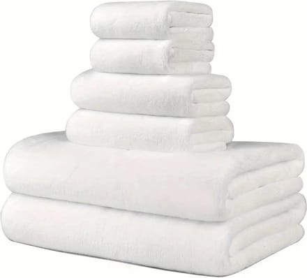 Nivard Handdoeken Set - Hotelkwaliteit - Handdoek - Towel - Wit - 6 Stuks