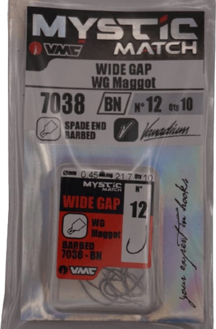 VMC 7038-BN Wide Gape Maggot | Barbed #14