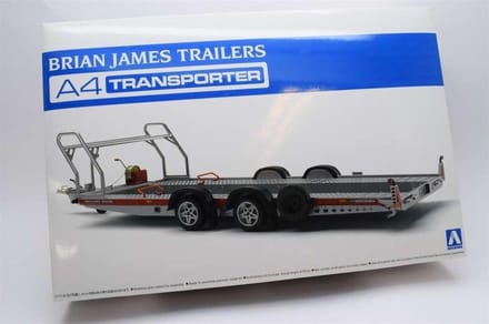 Aoshima Modelbouwpakket Militaire voertuigen - 05260 Brian James Trailers A4 Transporter Plastic - 1:24 - Modelbouw