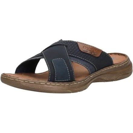 Rieker Heren Slipper - 21491-14 Blauw - Maat 46